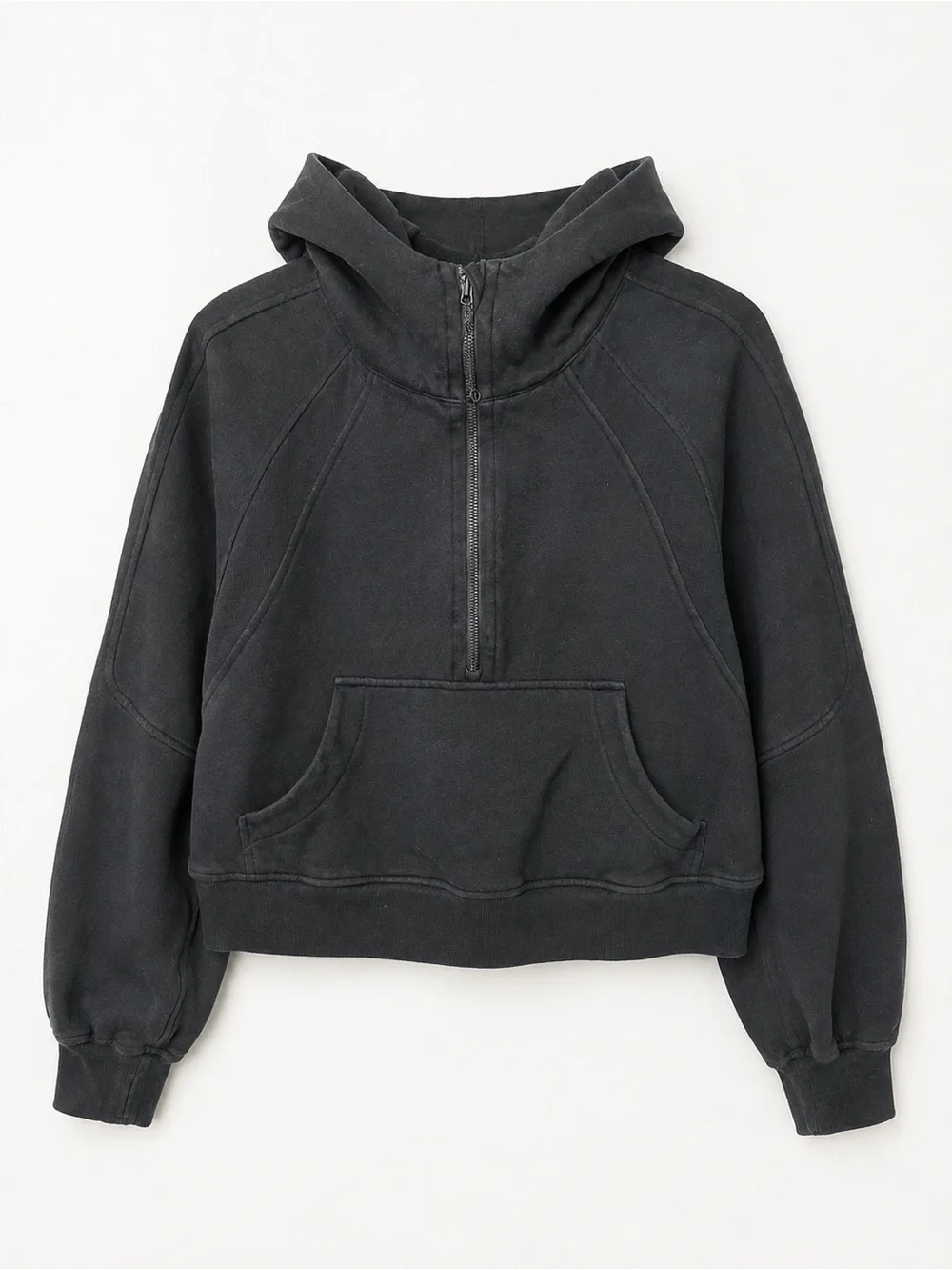 Lululemon Scuba Oversized Funnel Neck Half-Zip Hoodie Black Size M/L